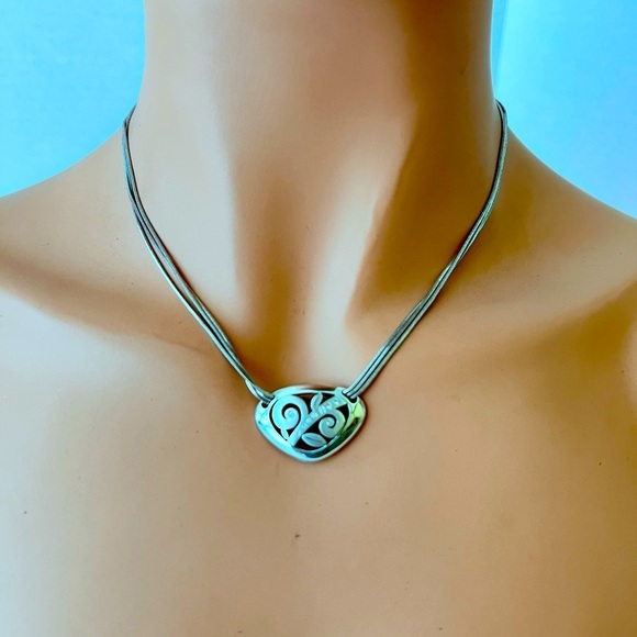 Brighton Jewelry - Brighton Eve Delight Short Leaf Necklace silver plated excellent. Condition …